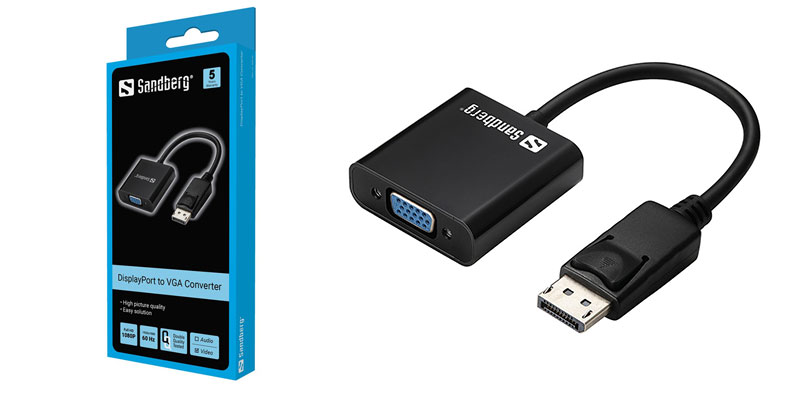 Adattatore Video DisplayPort a VGA - Sandberg Computeam Palermo