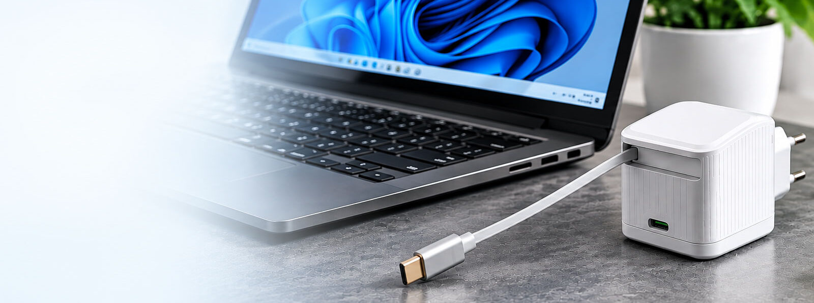 Caricatore USB-C per notebook GaN 67W con Power Delivery