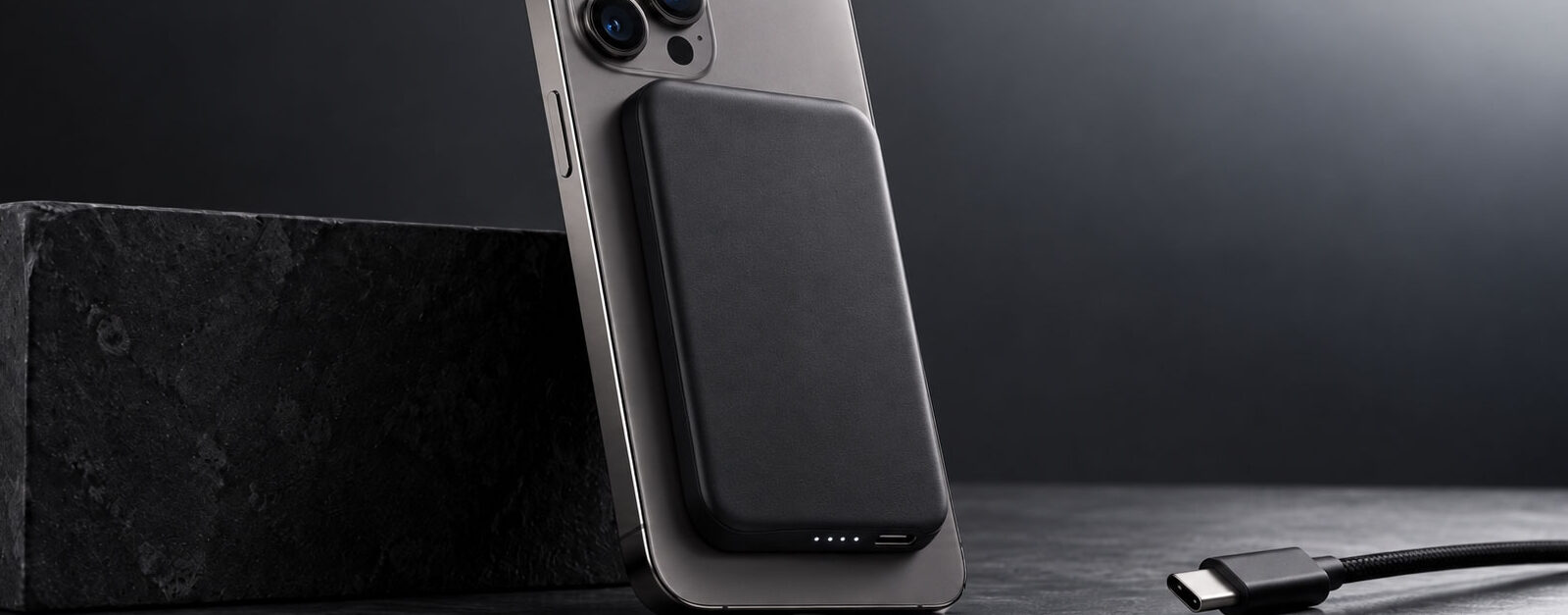 Power bank magnetico eSTUFF 5000mAh per iPhone con ricarica wireless