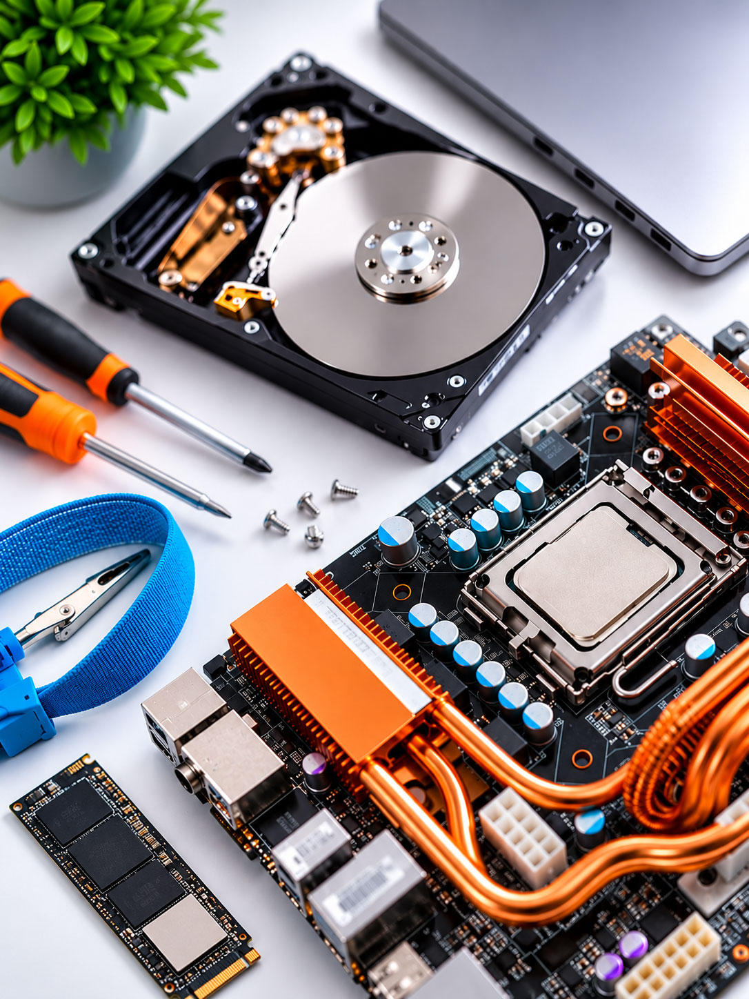 Assistenza informatica e riparazione computer a Palermo – componenti hardware e laboratorio Computeam
